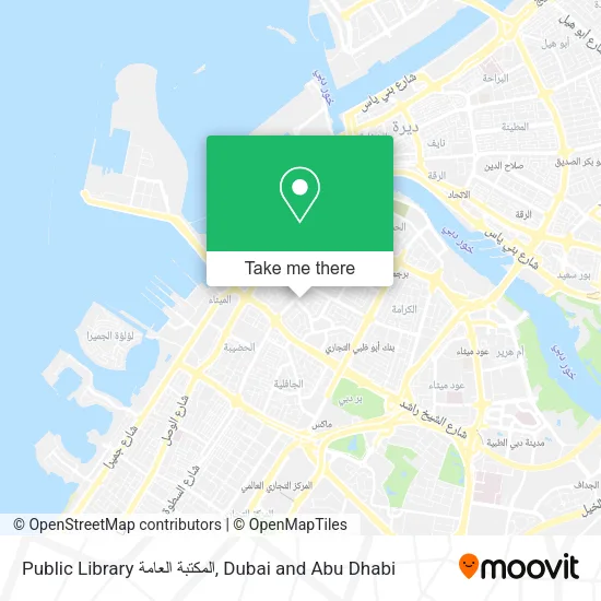 Public Library المكتبة العامة map