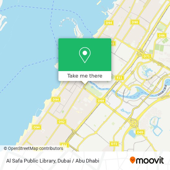 Al Safa Public Library map
