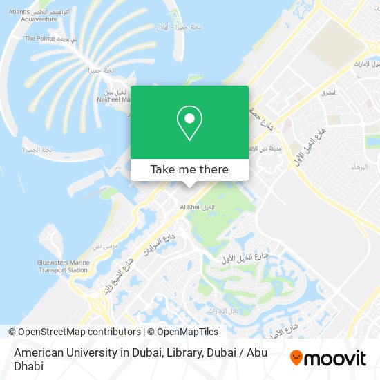 American University in Dubai, Library map