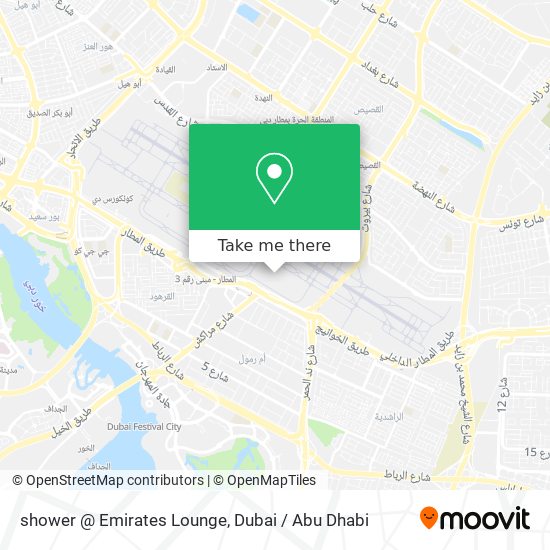 shower @ Emirates Lounge map