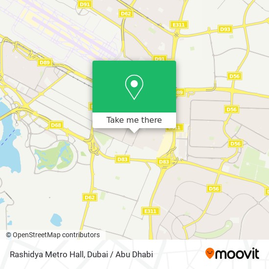 Rashidya Metro Hall map