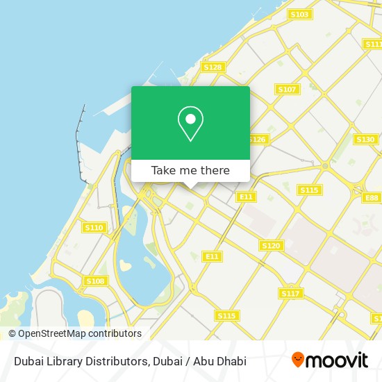 Dubai Library Distributors map