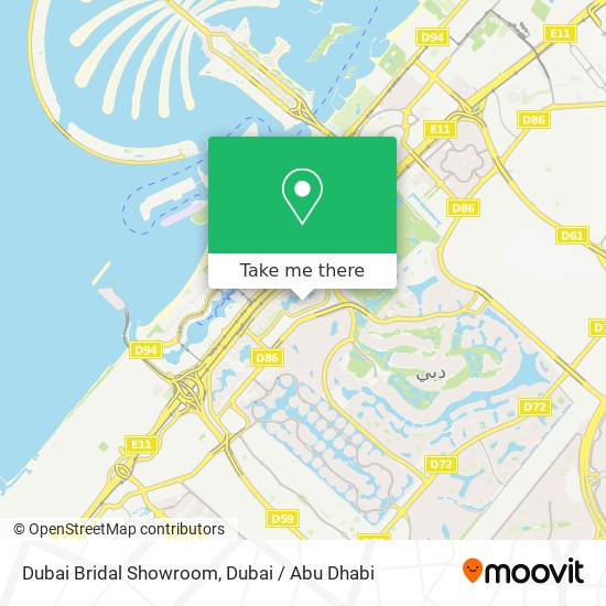 Dubai Bridal Showroom map