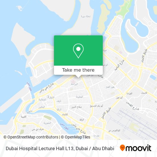 Dubai Hospital Lecture Hall L13 map