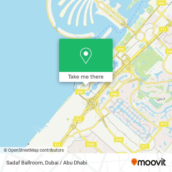 Sadaf Ballroom map