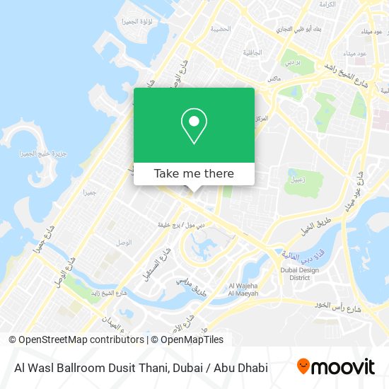 Al Wasl Ballroom Dusit Thani map
