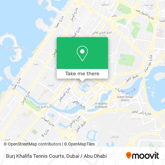 Burj Khalifa Tennis Courts map