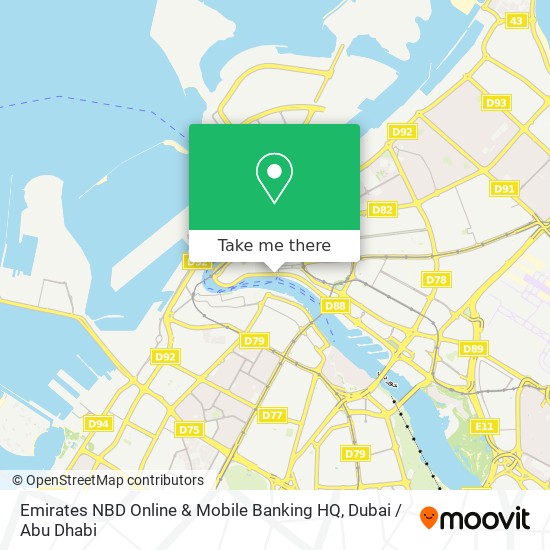 Emirates NBD Online & Mobile Banking HQ map