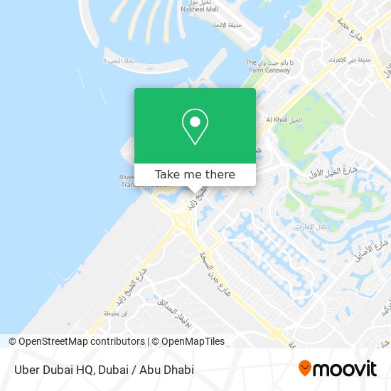 Uber Dubai HQ map