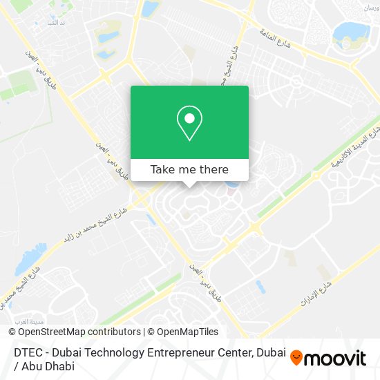 DTEC - Dubai Technology Entrepreneur Center map