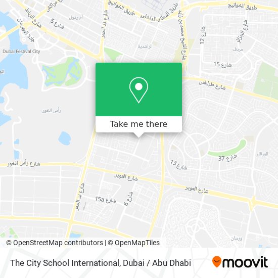 The City School International map