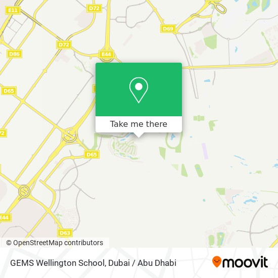 GEMS Wellington School map