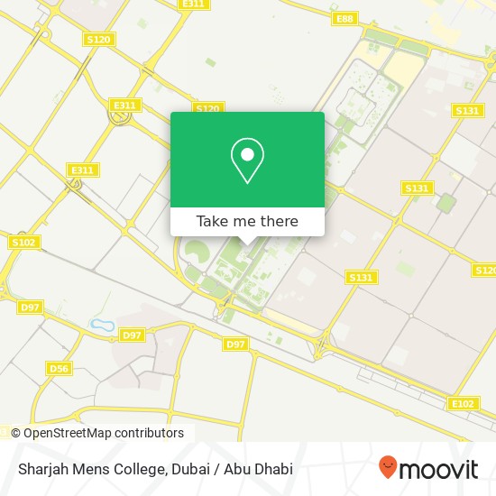 Sharjah Mens College map
