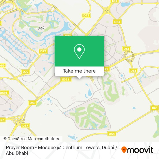 Prayer Room - Mosque @ Centrium Towers map