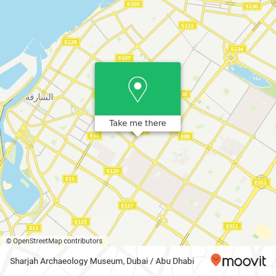 Sharjah Archaeology Museum map