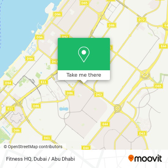 Fitness HQ map