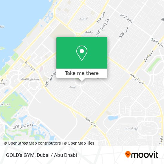 GOLD's GYM map