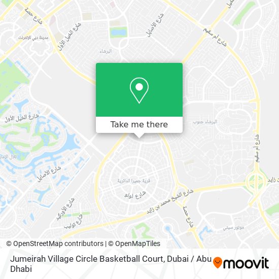 Jumeirah Village Circle Basketball Court map