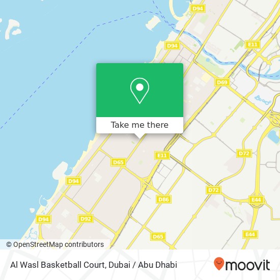 Al Wasl Basketball Court map