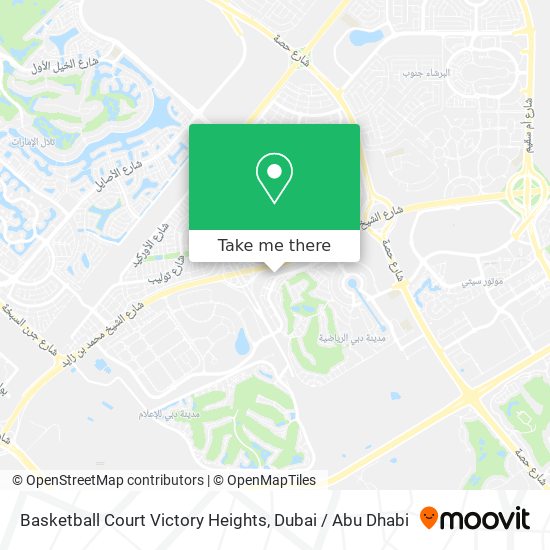 Basketball Court Victory Heights map