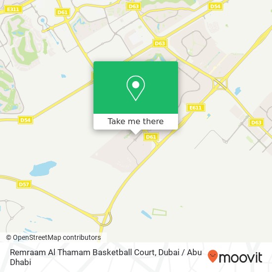 Remraam Al Thamam Basketball Court map