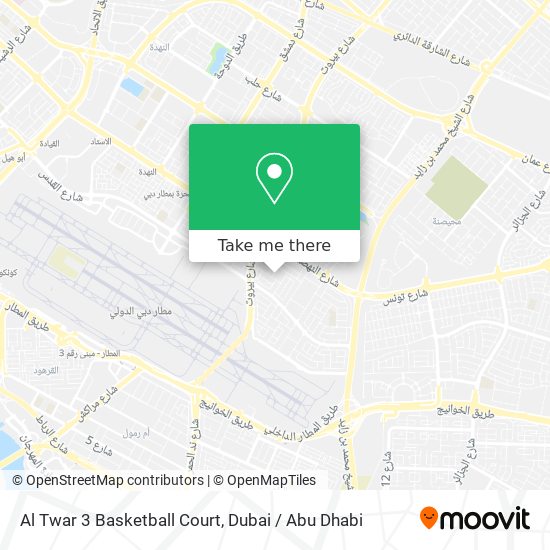 Al Twar 3 Basketball Court map