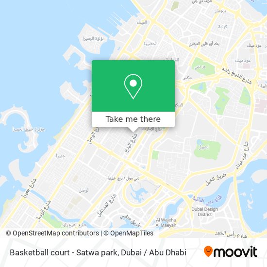 Basketball court - Satwa park map