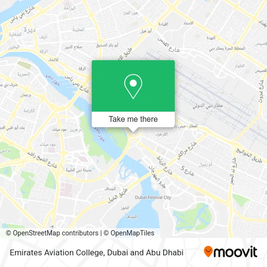 Emirates Aviation College map
