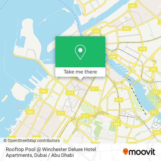 Rooftop Pool @ Winchester Deluxe Hotel Apartments map
