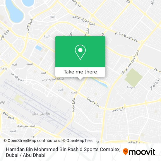Hamdan Bin Mohmmed Bin Rashid Sports Complex map