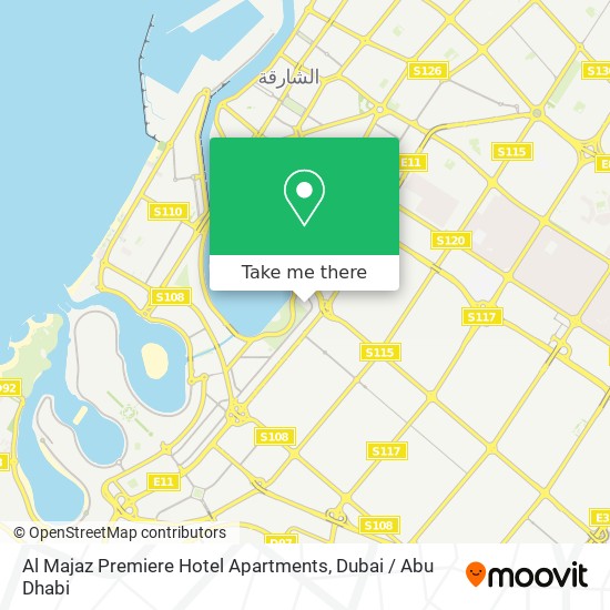 Al Majaz Premiere Hotel Apartments map