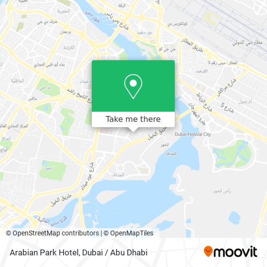 Arabian Park Hotel map