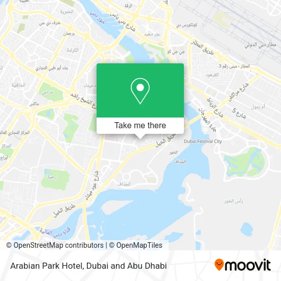 Arabian Park Hotel map