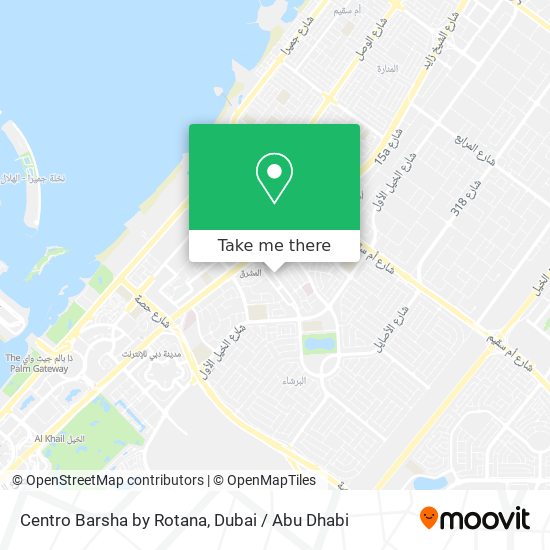 Centro Barsha by Rotana map