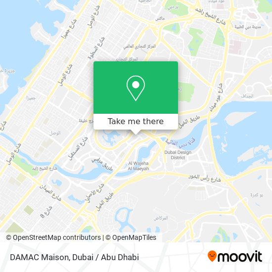 DAMAC Maison map