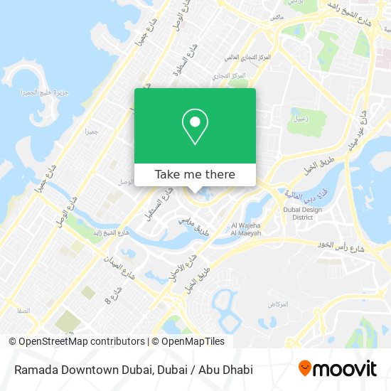 Ramada Downtown Dubai map