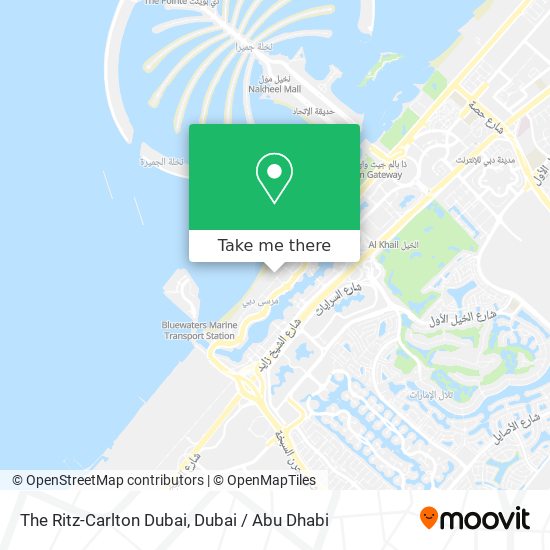 The Ritz-Carlton Dubai map
