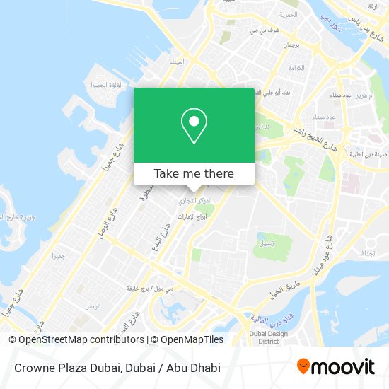 Crowne Plaza Dubai map