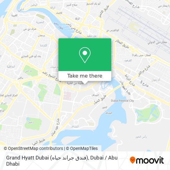Grand Hyatt Dubai (فندق جراند حياه) map