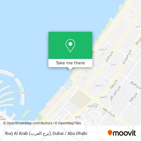 Burj Al Arab (برج العرب) map