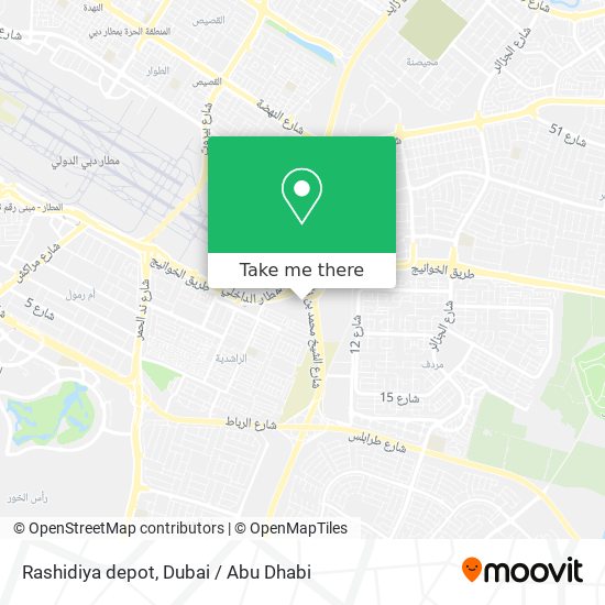 Rashidiya depot map