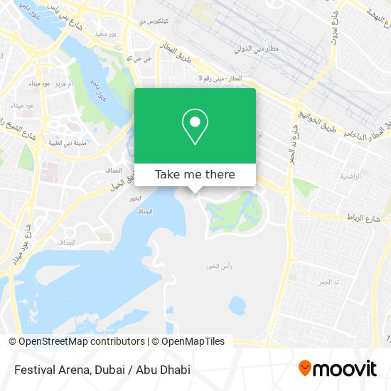 How to get to Festival Arena in Dubai by Bus or Metro?