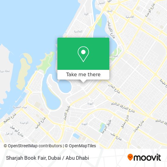 Sharjah Book Fair map