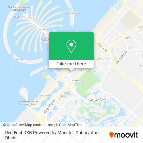 Red Fest DXB Powered by Monster map
