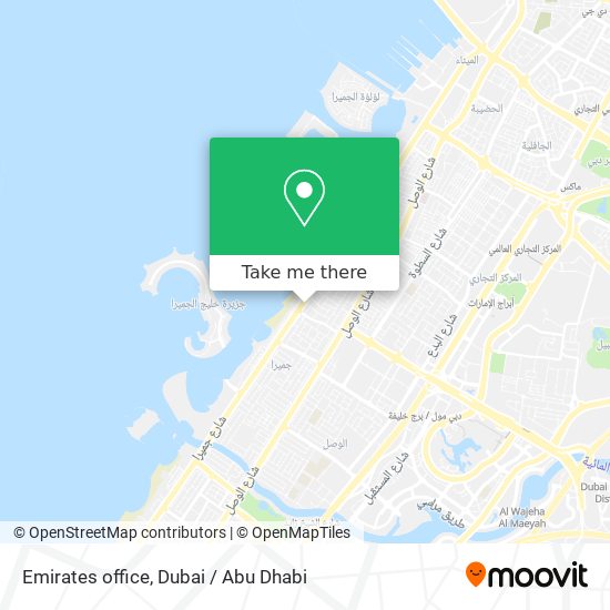 Emirates office map