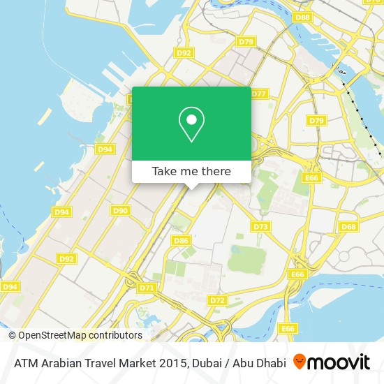 ATM Arabian Travel Market 2015 map