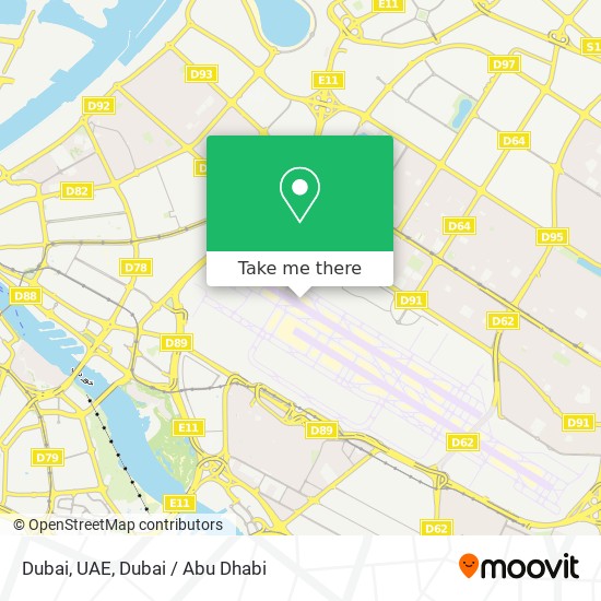 Dubai, UAE map