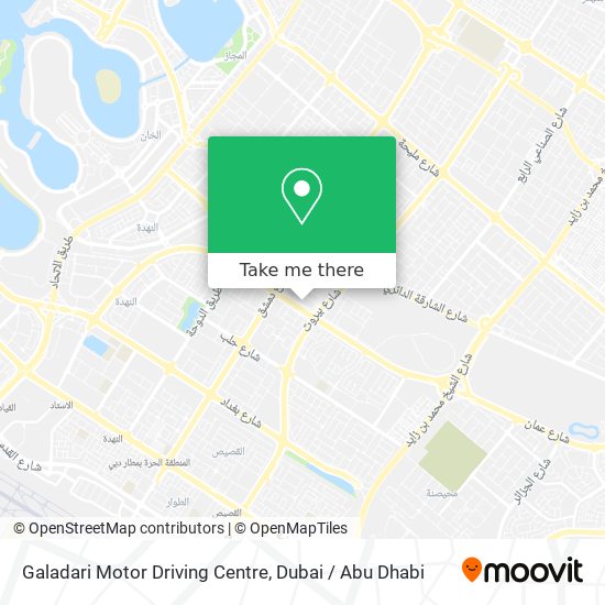 Galadari Motor Driving Centre map