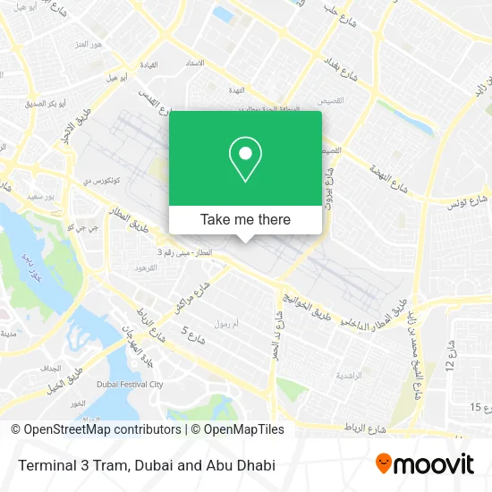 Terminal 3 Tram map