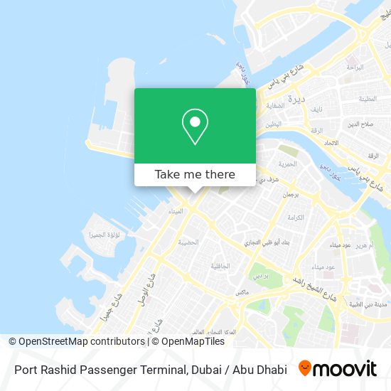 Port Rashid Passenger Terminal map